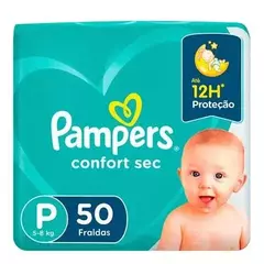 Fralda Pampers Confort Sec P com 50 Unidades