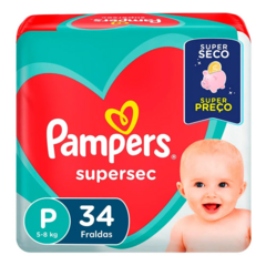 Fralda Pampers Supersec P 34 Unidades