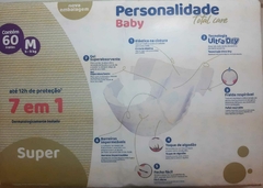 Fralda Personalidade Baby Total Care M 60 unidades - comprar online