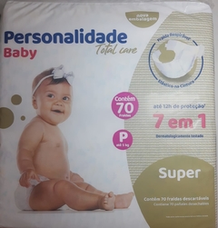 Fralda Personalidade Baby Total Care P 70 unidades