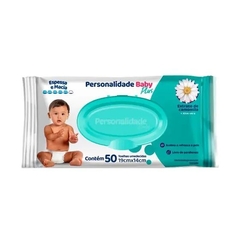 Toalhas Umedecidas Personalidade Baby Plus - 50 Unidades