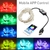 Cordão de LED multicolorido, carregamento USB, controle pelo seu celular - utilus