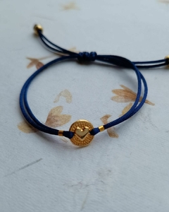 Pulseira Fio de Seda Azul