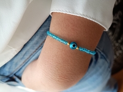 Pulseira de Cristal Azul Olho Grego - comprar online