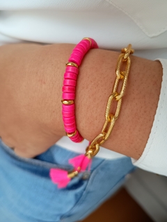 Pulseira Fio Howlita Pink na internet