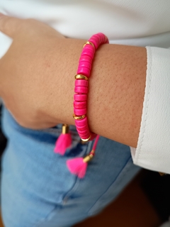 Pulseira Fio Howlita Pink