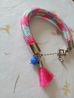 Pulseira Cordão Trançado Colorido - comprar online