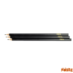 Lápis de escrever preto, rótulo preto, caixa com 144 unidades (caixa master com 20 grosas) - Nobre - comprar online