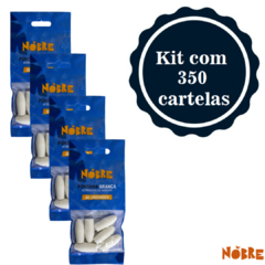 Borracha ponteira branca cartela com 6 unidades (caixa master com 350 cartelas) - Nobre - comprar online