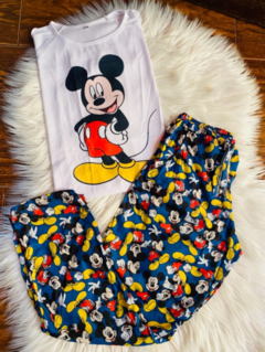 PIJAMA LARGO MICKEY AZUL