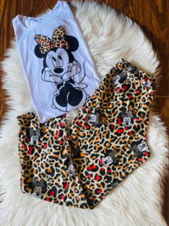 PIJAMA LARGO MINNIE PRINT