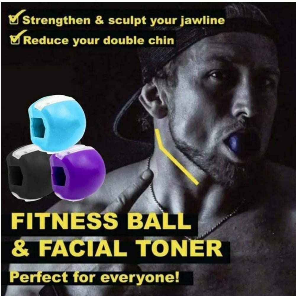 Silicone Jawline Exerciser Tablets para Homens e Mulheres, Facial