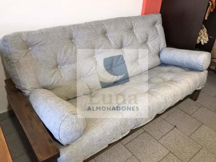 Futon Cama Sillon Nuevo 3 Cuerpos Colchon Resortes