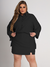 Camisa Plus Size Fenda Elegante Costas C/ Botões - comprar online