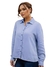 Camisa Plus Size Jeans Manga Botões Elegante - loja online