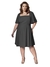 Vestido Plus Size Fashion c/ Manga Elegante - Verdan Plus Size