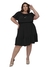 Vestido Plus Size Ciganinha Casual Elegante Chique