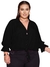 Camisa Plus Size Elegante Casual Chique Botões na internet