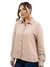 Camisa Plus Size Jeans Manga Botões Elegante - comprar online