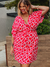 Vestido Estampado Plus Size Leve Casual na internet