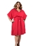 Vestido Feminino Midi Plus Size Kimono Atemporal Fluído - Verdan Plus Size