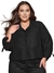 Camisa Plus Size Curta Elegante Jaqueta Casual