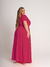 Vestido Longo Plus Size Mangas Elegante Festa - Verdan Plus Size