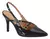 Scarpin slingback preto verniz - Vizzano