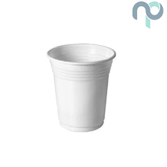 Vaso Plastico Descartable 110cm3 Blanco x100ud