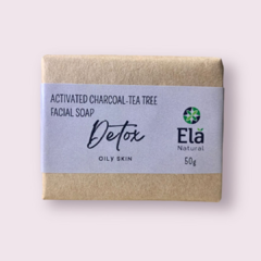 DETOX, Jabón Facial Carbón Activado & Árbol de té 50g