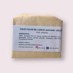 DETOX, Jabón Facial Carbón Activado & Árbol de té 50g - Ela Natural