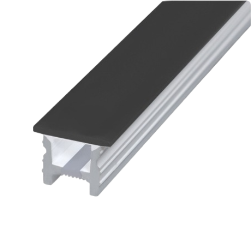 Perfil flexible de silicona empotrable para tira led. 16mmx16mm. PCB 10mm.  1 metro IP68