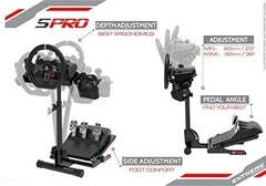 Extreme Simracing Spro Preto Spro - Suporte Para Volantes. na internet