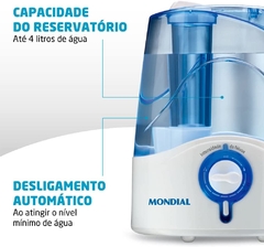 Umidificador de Ar Mondial, Comfort Air 6, Bivolt, Branco/Azul, 35W - UA-07 - comprar online