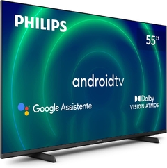 PHILIPS Android TV 55" 4K 55PUG7406/78, Google Assistant Built-in, Comando de Voz, Dolby Vision/Atmos, VRR/ALLM, Bluetooth 5.0 - comprar online