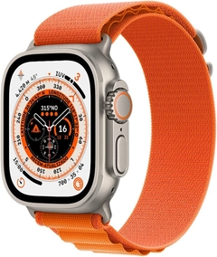 Apple Watch Ultra GPS + Cellular, Caixa de titânio de 49 mm com pulseira Loop Alpina laranja – G - comprar online