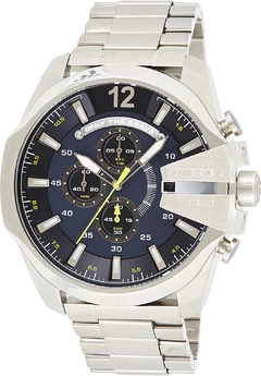 Diesel Relógio masculino Mega Chief Quartz Aço inoxidável Cronógrafo, (Modelo: DZ4465)