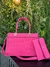 BOLSA COURO SINTETICO PINK