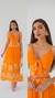 CONJUNTO LARANJA SAIA LONGA - P & M