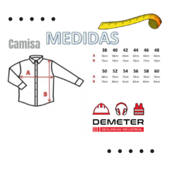 Camisa de trabajo azul - tienda online