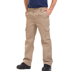 Pantalón cargo beige