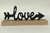 Placa decorativa Love - com base