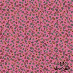 EVA E EVA - RHAPSODY FUNDO ROSA - 50cm X 150cm - Tecido Tricoline