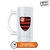 Caneca Choop Vidro Jateado Flamengo + Nome