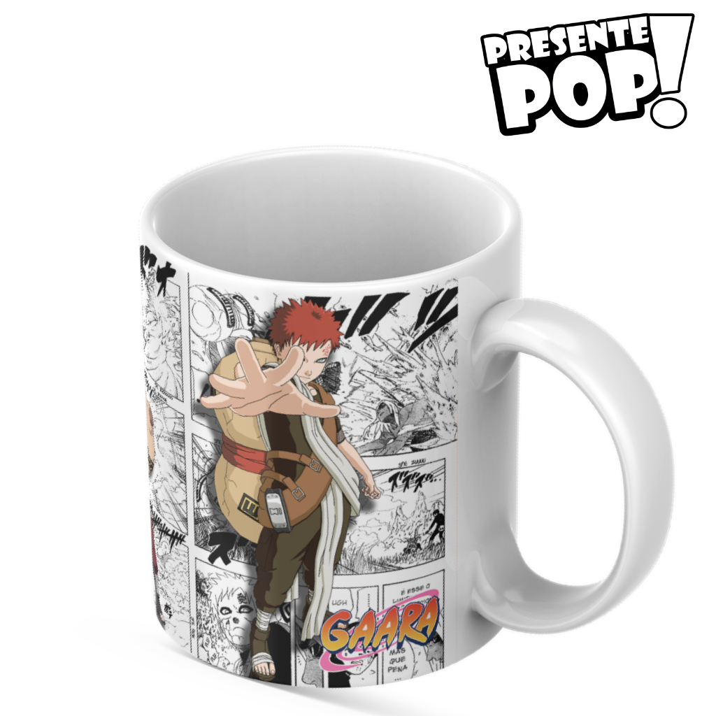 Caneca gaara simbolo amor naruto