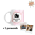 Caneca de Porcelana Foto e Nome Personalizada + 2 Polaroids