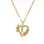 Colar BELLA ROMANCE personalizado com iniciais DOURADO - comprar online