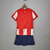 Conjunto Infantil Atlético de Madrid I 21/22 - Vermelho e Branco - Camisa e Shorts - Nike - comprar online