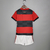 Conjunto Infantil Flamengo I 21/22 - Vermelha e Preta - Camisa e Shorts - Adidas - comprar online