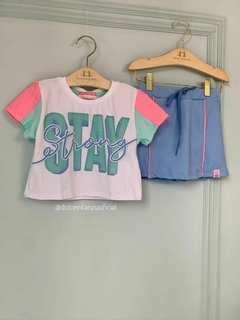 Conjunto Infantil Menina Saia e Blusa Lake House Mon Sucré 214